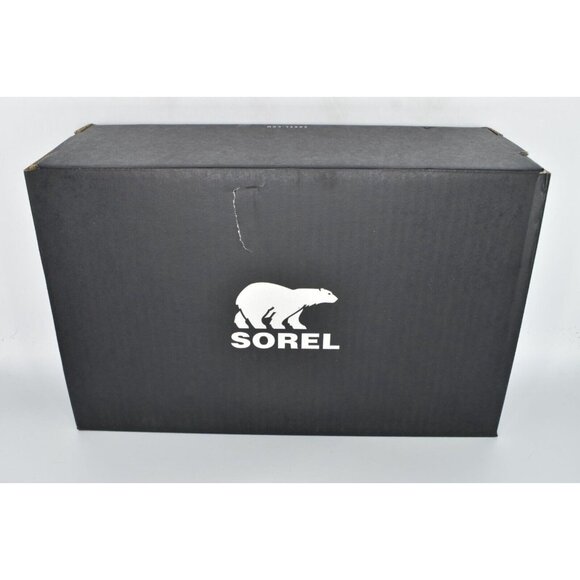 Sorel Womens Size 7.5 Viibe White Black Sea Salt Gum Slip On Croc Embossed Clogs - Picture 11 of 12